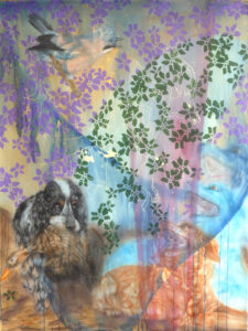 Affluence, aquarelle sur papier, 113x150cm