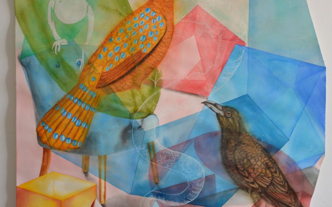 22 avril 2018, aquarelle sur papier, 113x95cm