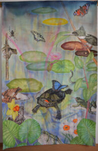 Printemps, aquarelle sur papier, 113x174cm